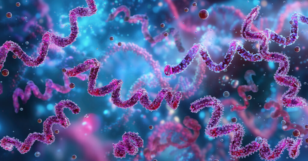 Representation of virus and bacteria