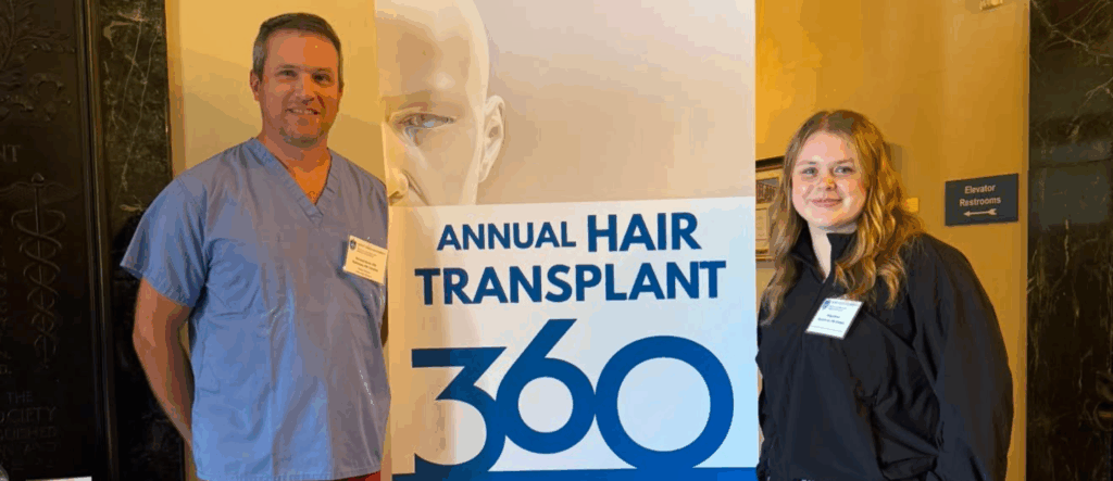 Dr. Michael Bone at St. Louis University to participate in the Practical Anatomy and Surgical Education for Hair Transplants 360 Workshop.